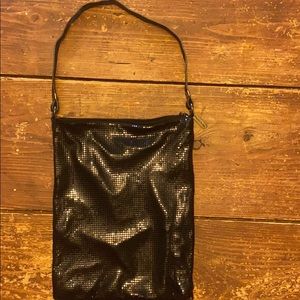 Whiting and Davis Black Metal Mesh Handbag